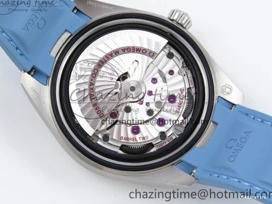 0218 GoAnywhere Aqua Terra 41mm VSF 1:1 Best Edition Summer Blue Dial on Blue Rubber Strap A8900 Super Clone 7719